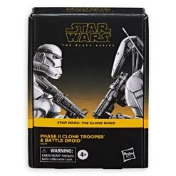 Disney Phase II Clone Trooper And Battle Droid Action Figure Set – Star Wars: The Clone Wars – The Black Series 17 Disney Phase II Clone Trooper And Battle Droid Action Figure Set – Star Wars: The Clone Wars – The Black Series -toy 1713048380097 7
