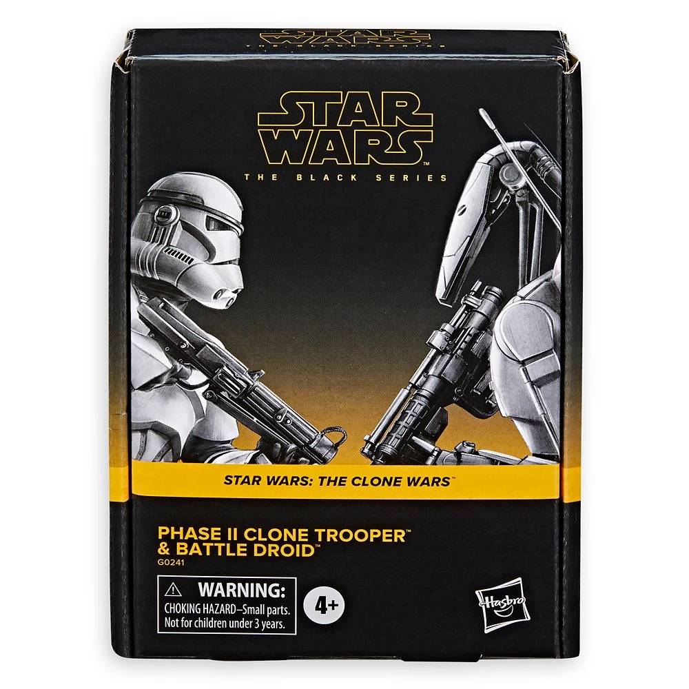 Disney Phase II Clone Trooper And Battle Droid Action Figure Set – Star Wars: The Clone Wars – The Black Series 10 Disney Phase II Clone Trooper And Battle Droid Action Figure Set – Star Wars: The Clone Wars – The Black Series - Image 8