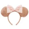 Disney Minnie Mouse Sequin Ear Headband For Adults – Rose Gold & Pink