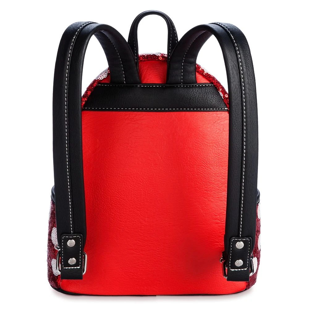 Disney Minnie Mouse Sequin Polka Dot Loungefly Mini Backpack 5 Disney Minnie Mouse Sequin Polka Dot Loungefly Mini Backpack - Image 3