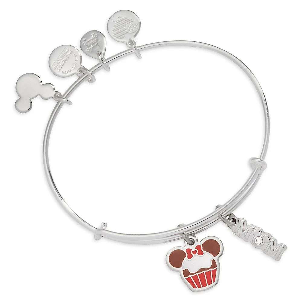 Disney Minnie Mouse Icon Cupcake And ''Mom'' Bangle By Alex And Ani 3 Disney Minnie Mouse Icon Cupcake And ''Mom'' Bangle By Alex And Ani