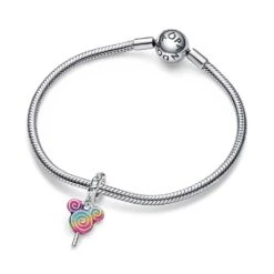 Mickey Mouse Lollipop Dangle Charm By Pandora – Disney Parks -toy 4300107850207 3
