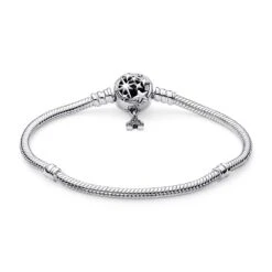 Fantasyland Castle Shooting Star Snake Chain Bracelet By Pandora – Disney Parks -toy 4300107850210 2