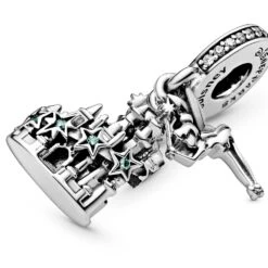 Tinker Bell And Fantasyland Castle Dangle Charm By Pandora – Peter Pan – Disney Parks -toy 4300107850226 4