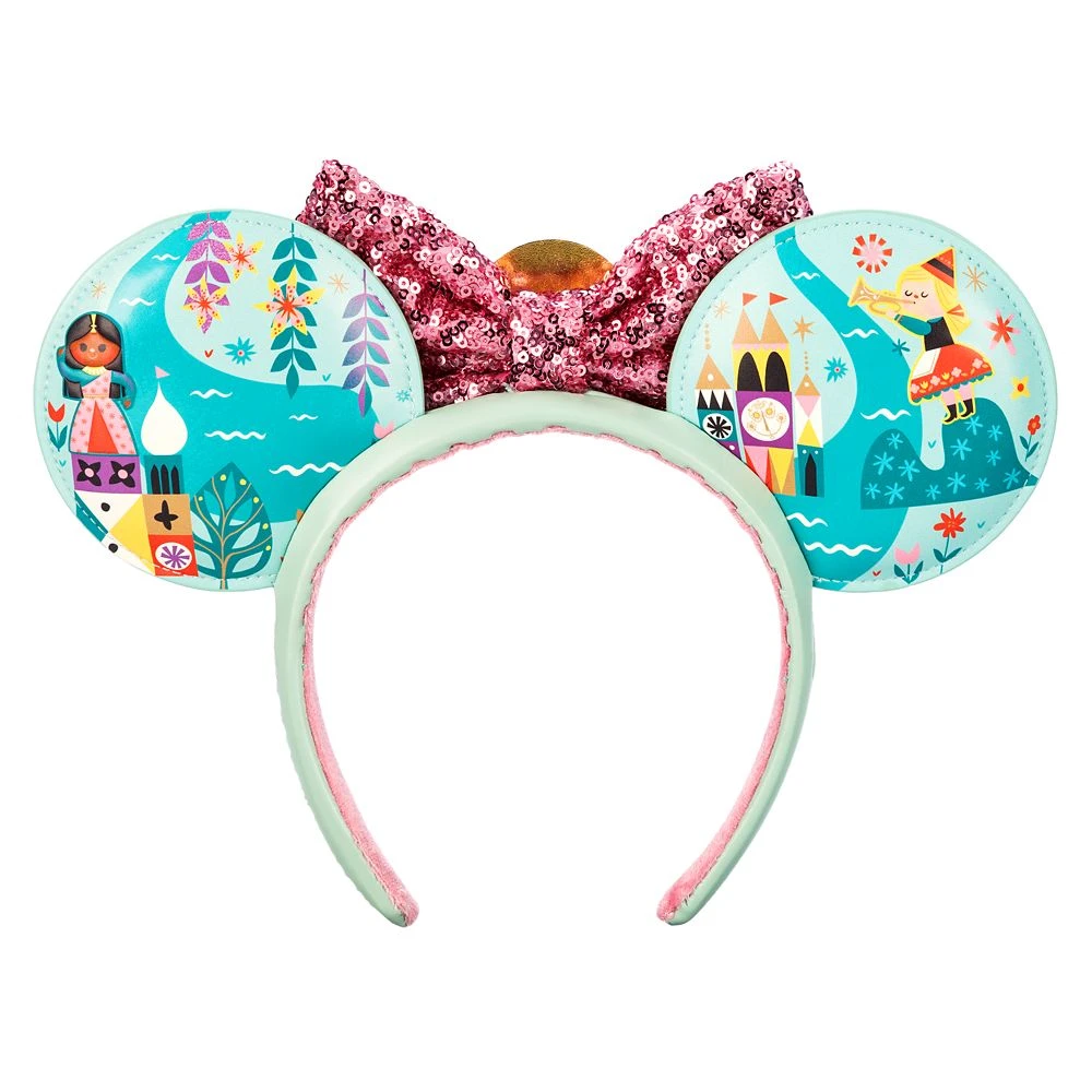 Disney It's A Small World Ear Headband With Sequined Bow For Adults 5 Disney It's A Small World Ear Headband With Sequined Bow For Adults - Image 3