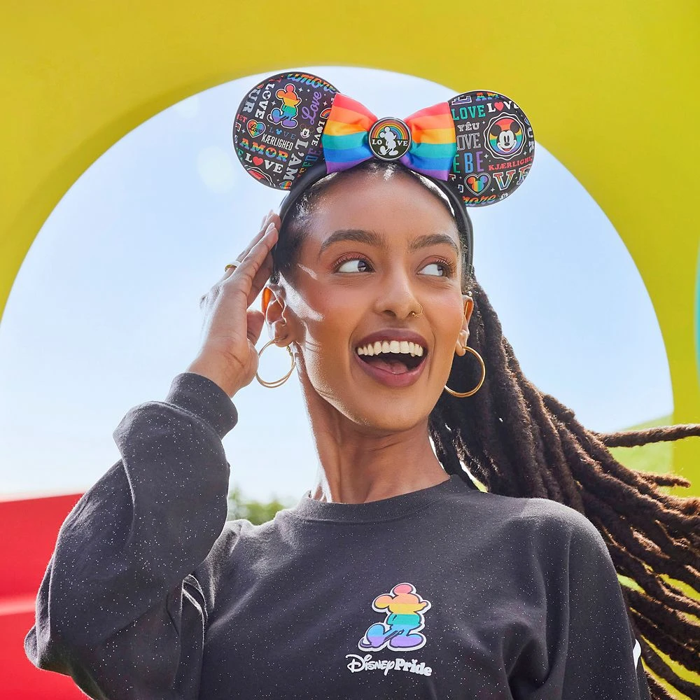 Mickey Mouse ''Love'' Ear Headband For Adults – Disney Pride Collection 4 Mickey Mouse ''Love'' Ear Headband For Adults – Disney Pride Collection - Image 2
