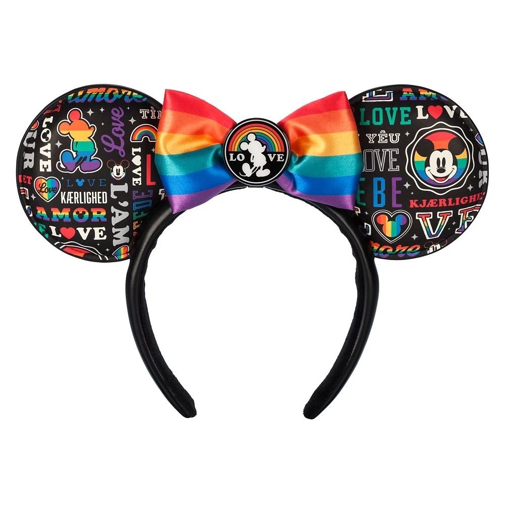 Mickey Mouse ''Love'' Ear Headband For Adults – Disney Pride Collection 3 Mickey Mouse ''Love'' Ear Headband For Adults – Disney Pride Collection