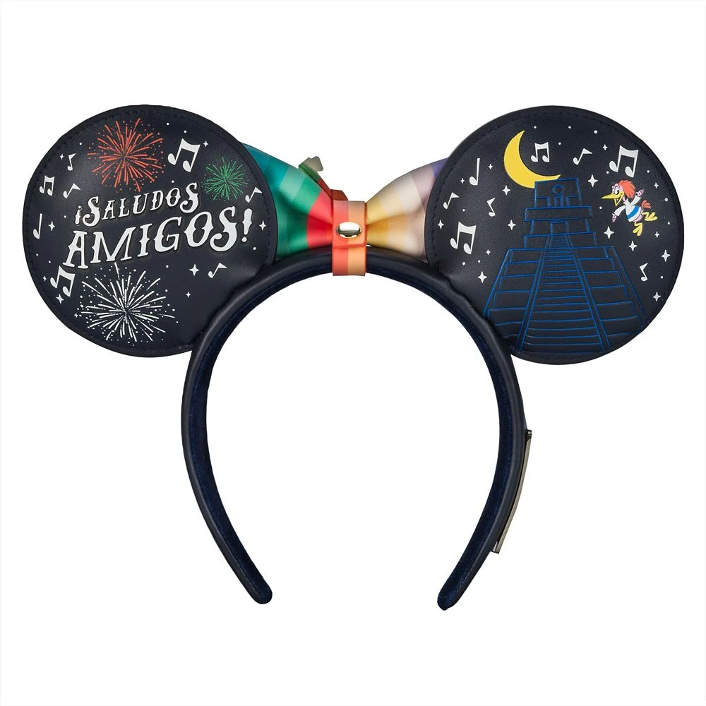 Disney The Three Caballeros Glow-in-the-Dark Loungefly Ear Headband With Removable Bow For Adults – EPCOT 5 Disney The Three Caballeros Glow-in-the-Dark Loungefly Ear Headband With Removable Bow For Adults – EPCOT - Image 3