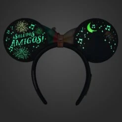 Disney The Three Caballeros Glow-in-the-Dark Loungefly Ear Headband With Removable Bow For Adults – EPCOT 14 Disney The Three Caballeros Glow-in-the-Dark Loungefly Ear Headband With Removable Bow For Adults – EPCOT -toy 4503105710117 3