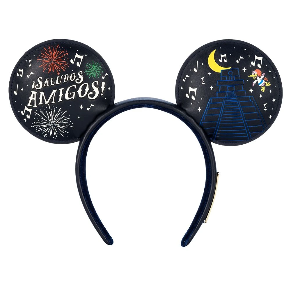Disney The Three Caballeros Glow-in-the-Dark Loungefly Ear Headband With Removable Bow For Adults – EPCOT 8 Disney The Three Caballeros Glow-in-the-Dark Loungefly Ear Headband With Removable Bow For Adults – EPCOT - Image 6