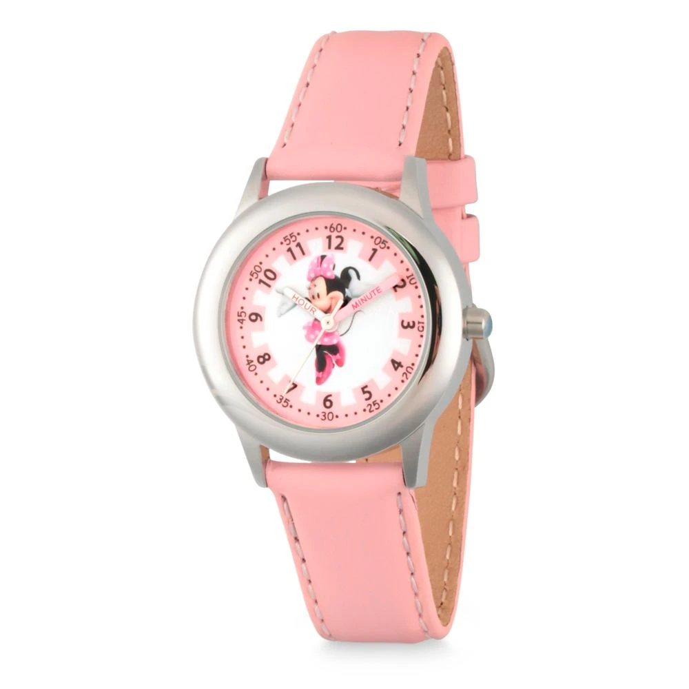 Disney Minnie Mouse Stainless Steel Time Teacher Watch For Kids 3 Disney Minnie Mouse Stainless Steel Time Teacher Watch For Kids