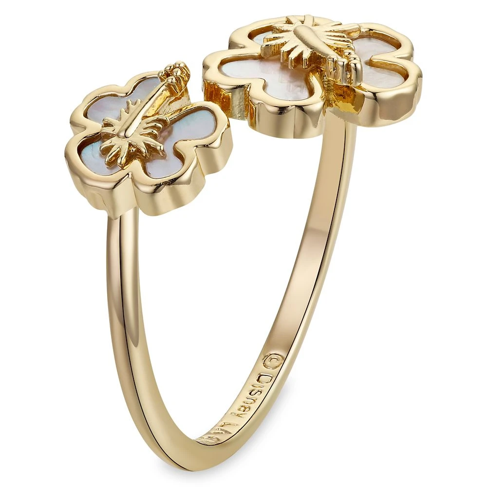 Disney Lilo & Stitch Hibiscus Bypass Ring 4 Disney Lilo & Stitch Hibiscus Bypass Ring - Image 2