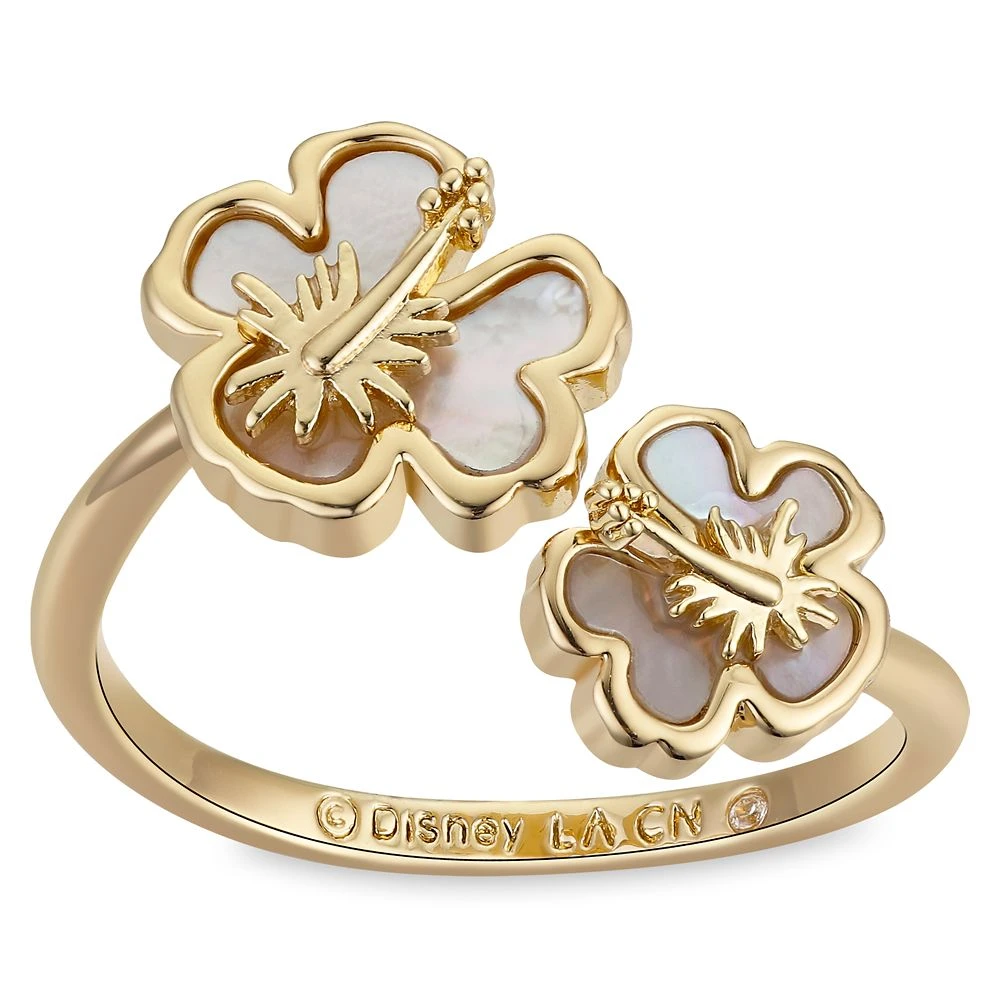 Disney Lilo & Stitch Hibiscus Bypass Ring 3 Disney Lilo & Stitch Hibiscus Bypass Ring