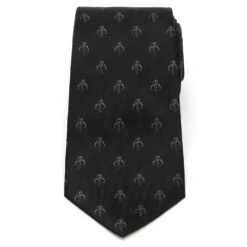 Disney Mythosaur Skull Silk Tie For Adults – Star Wars: The Mandalorian -toy 6730059361836 1