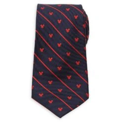 Disney Mickey Mouse Icon Navy Pinstripe Tie For Men -toy 6730059363201 1