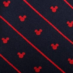 Disney Mickey Mouse Icon Navy Pinstripe Tie For Men -toy 6730059363201 2