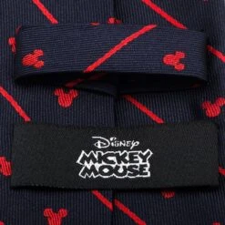Disney Mickey Mouse Icon Navy Pinstripe Tie For Men -toy 6730059363201 3