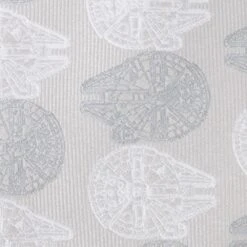Disney Millennium Falcon Gray Silk Tie For Adults – Star Wars -toy 6730059363214 2