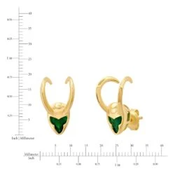 Disney Loki Earrings By CRISLU -toy 7002057014156 2