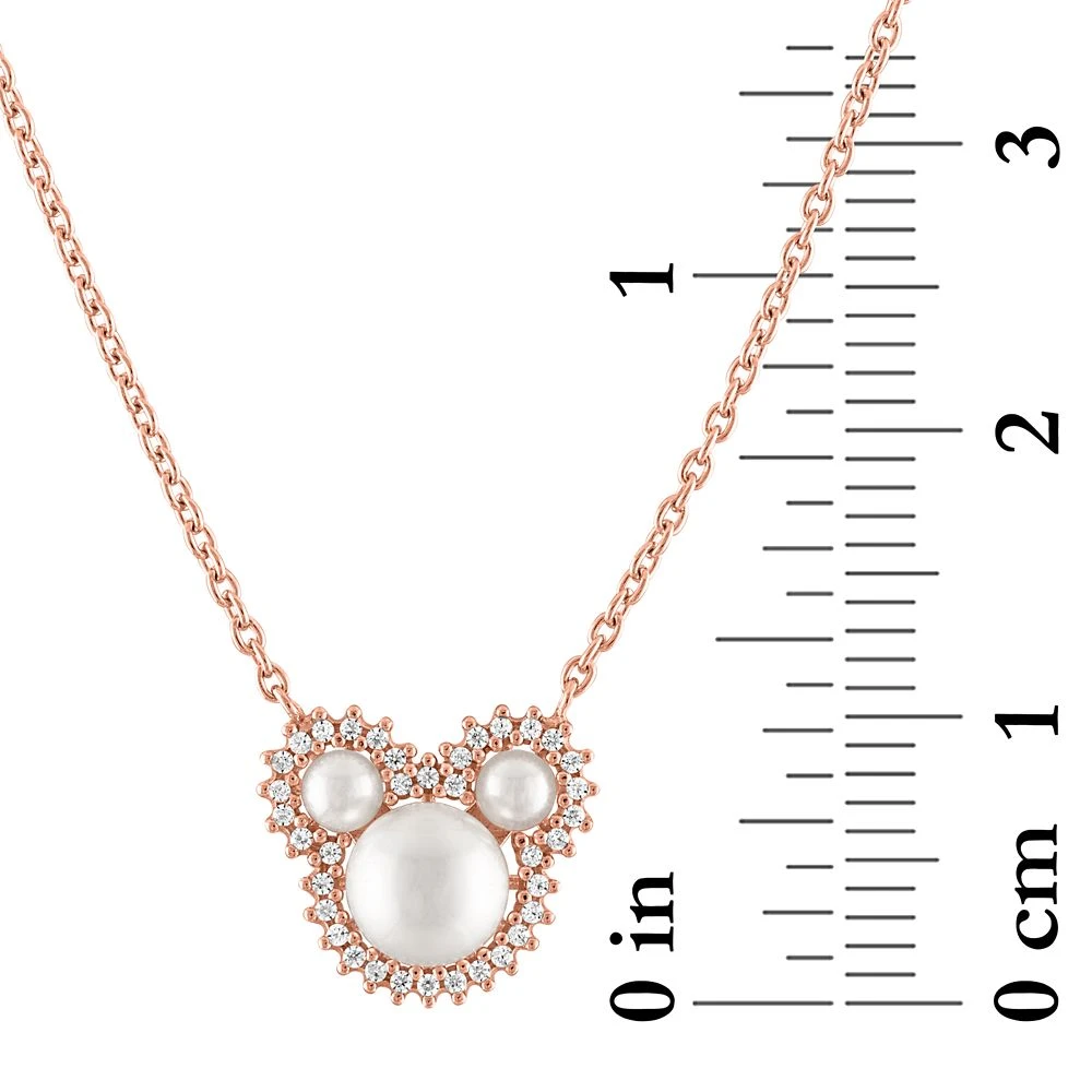 Disney Mickey Mouse Icon Pearl Necklace By Rebecca Hook – Rose Gold 4 Disney Mickey Mouse Icon Pearl Necklace By Rebecca Hook – Rose Gold - Image 2