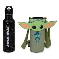 Disney Grogu Stainless Steel Water Bottle And Cooler Tote – Star Wars: The Mandalorian -toy 7002058734018 2
