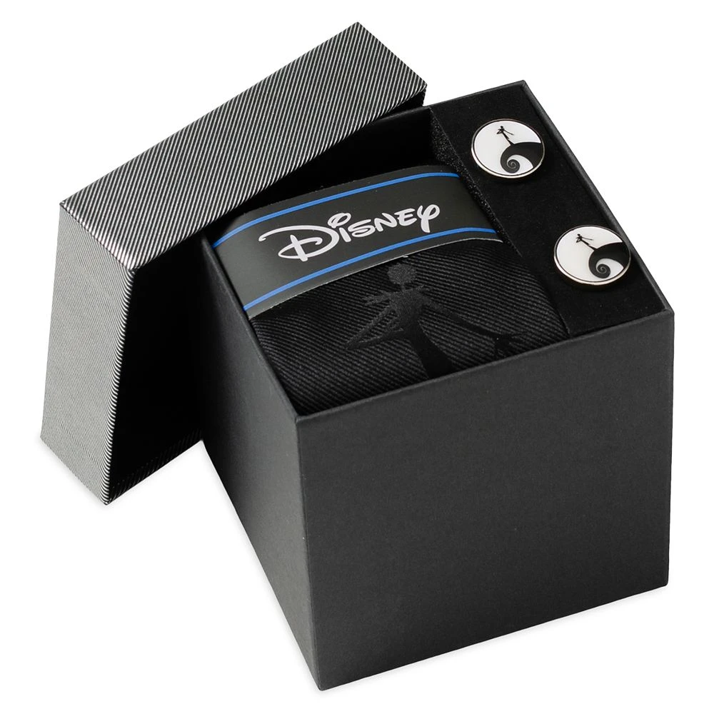 Disney Jack Skellington Cufflinks And Tie Set – The Nightmare Before Christmas 4 Disney Jack Skellington Cufflinks And Tie Set – The Nightmare Before Christmas - Image 2