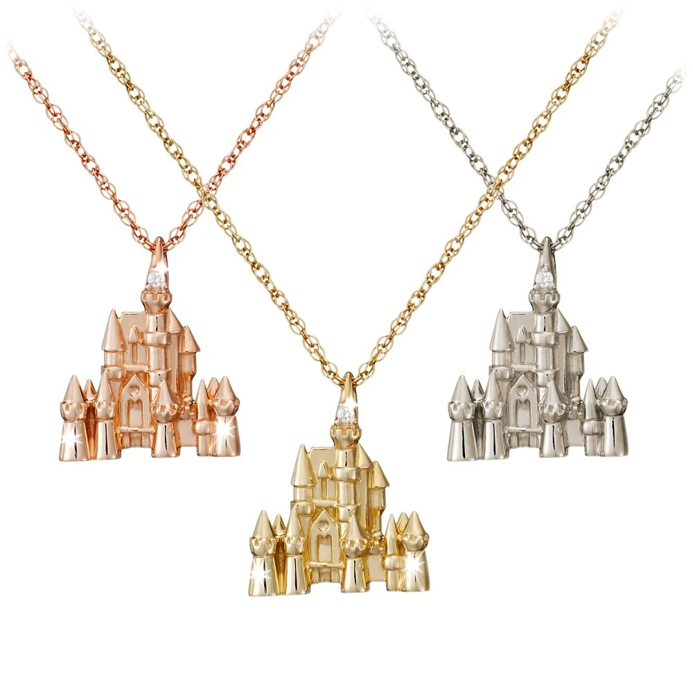 Disney Castle Necklace – 18 Karat Gold And Diamond 3 Disney Castle Necklace – 18 Karat Gold And Diamond