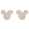 Disney Mickey Mouse Icon Stud Earrings By CRISLU – Rose Gold