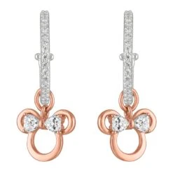 Disney Minnie Mouse Icon Hoop Earrings By Rebecca Hook