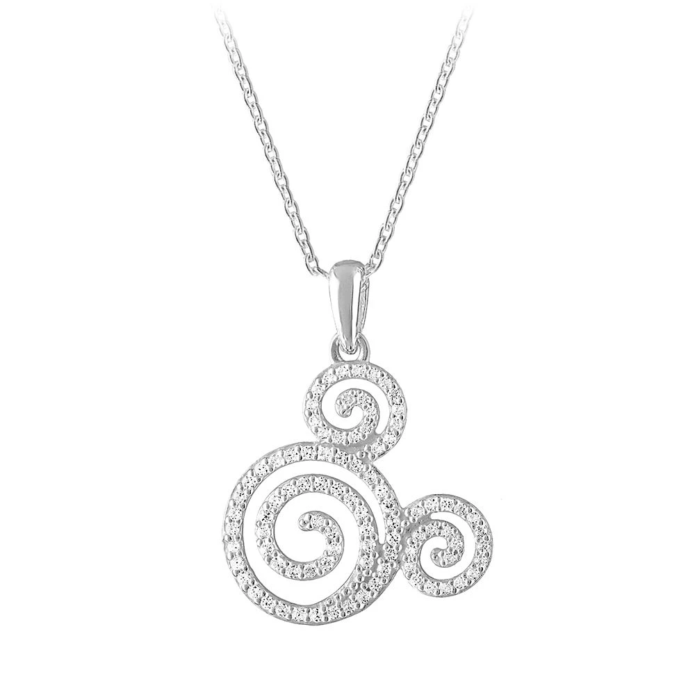 Disney Mickey Mouse Icon Swirl Necklace By Rebecca Hook 3 Disney Mickey Mouse Icon Swirl Necklace By Rebecca Hook