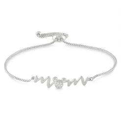 Disney Mickey Mouse ''Mom'' Bolo Bracelet By Rebecca Hook